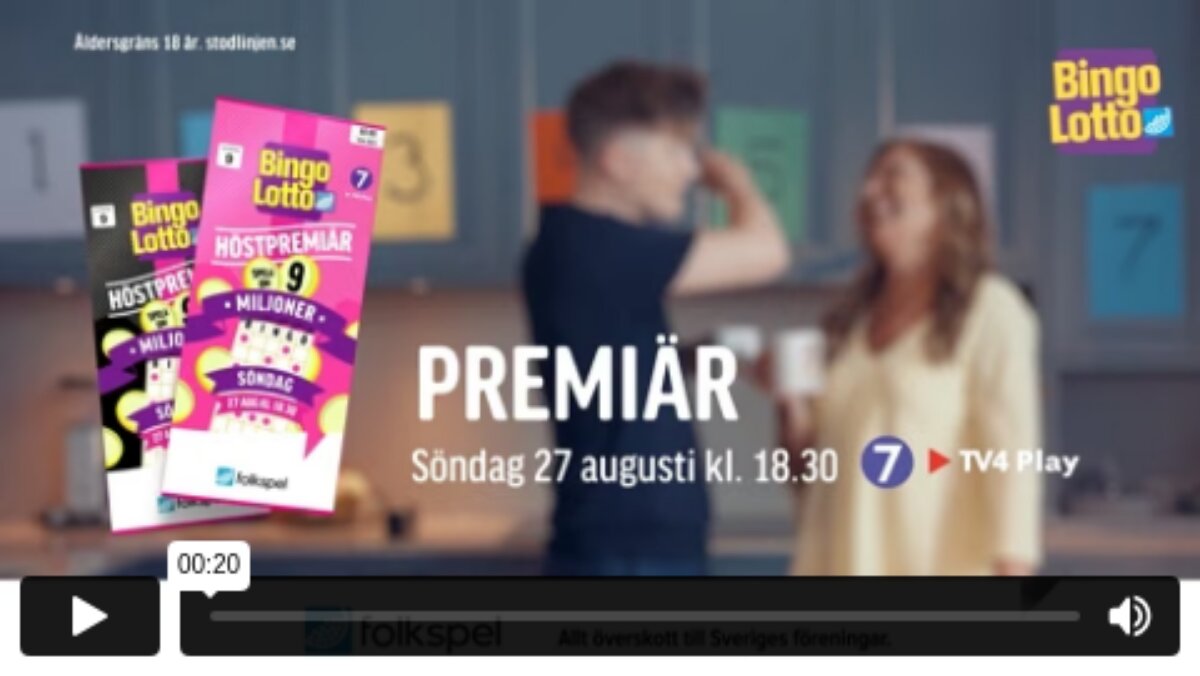 Reklamfilm för Bingolotto producerad av House of Vision